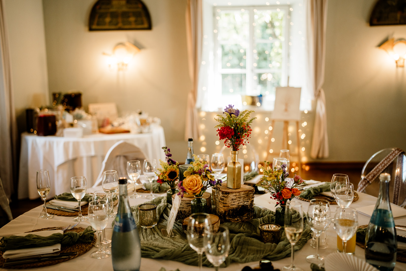 Dekoration auf einem Tisch